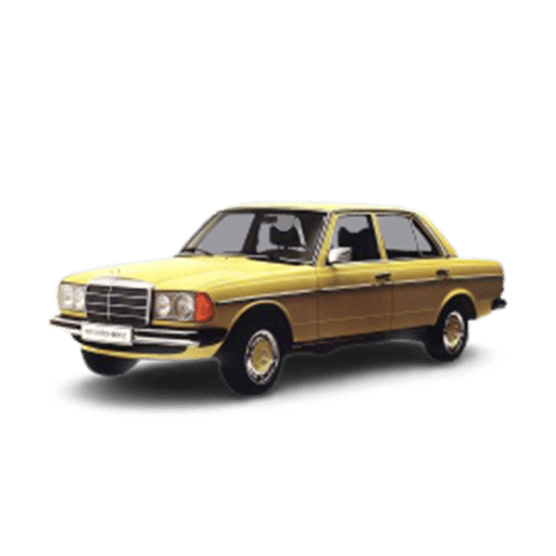 Mercedes-Benz W123, a model we replace batteries for in Al Nahda, Dubai
